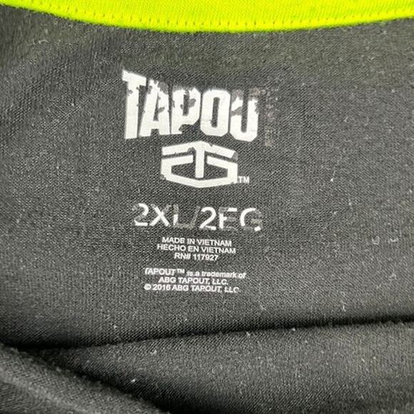 Men’s Tapout 2XL Black Logo Short Sleeve T-Shirt – Excellent Condition - Picture 3 of 10